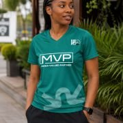 Mfantsipim@150 Ladies MVP V-neck Jersey