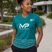 Mfantsipim@150 Ladies MVP V-neck Jersey